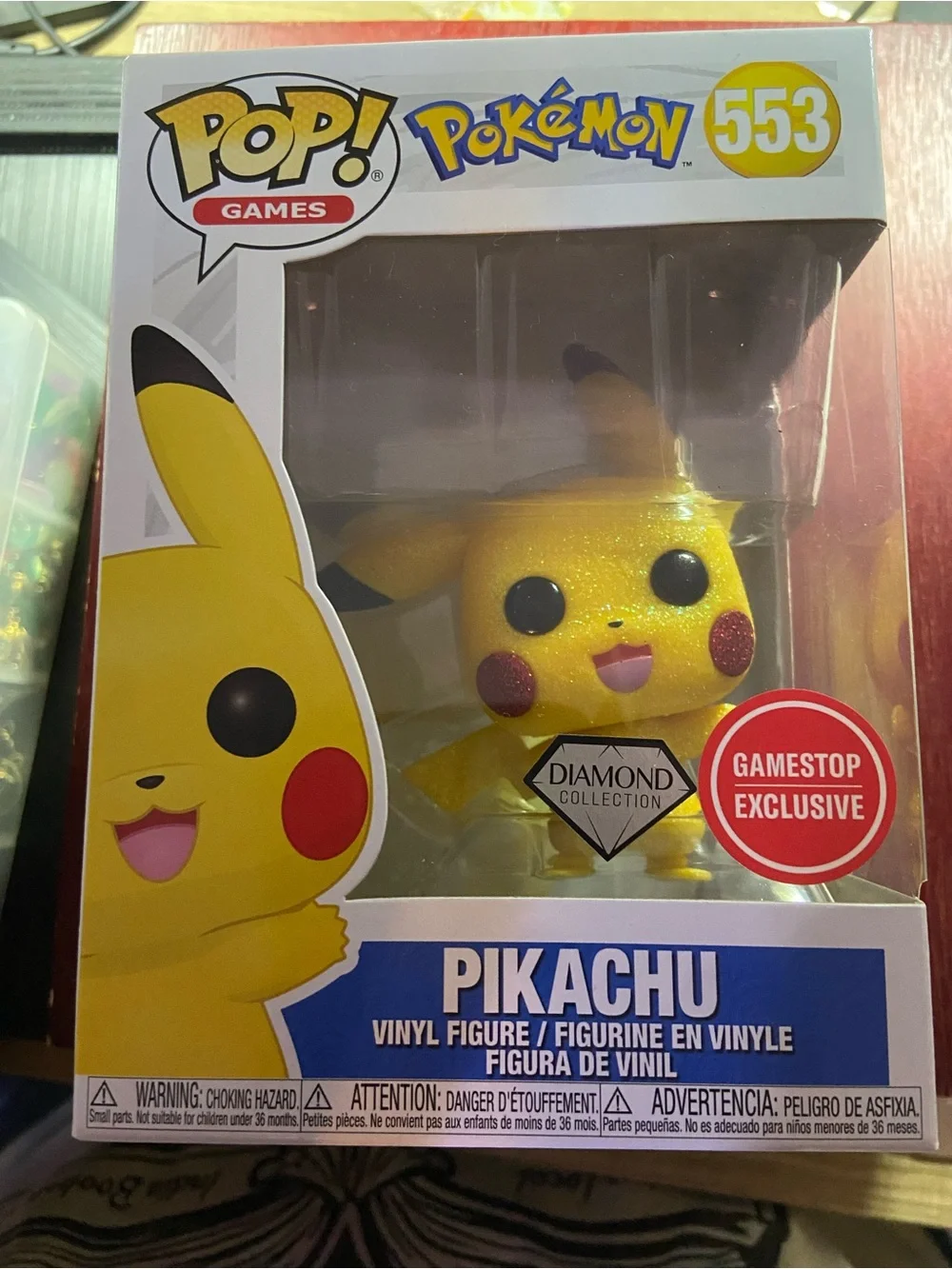 Funko Games Pikachu Diamond Collection Glitter Yellow Pop! Figure